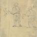 Two Studies of a Figure Holding a Basket [verso]